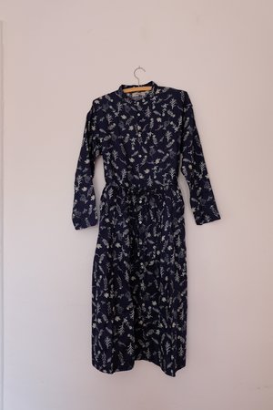 Ichi Antiquités Linen Flower Dress Ichi Antiquités Linen Flower Dress