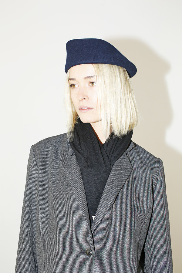 Clyde Wool Sazy Hat - Navy Clyde Wool Sazy Hat - Navy