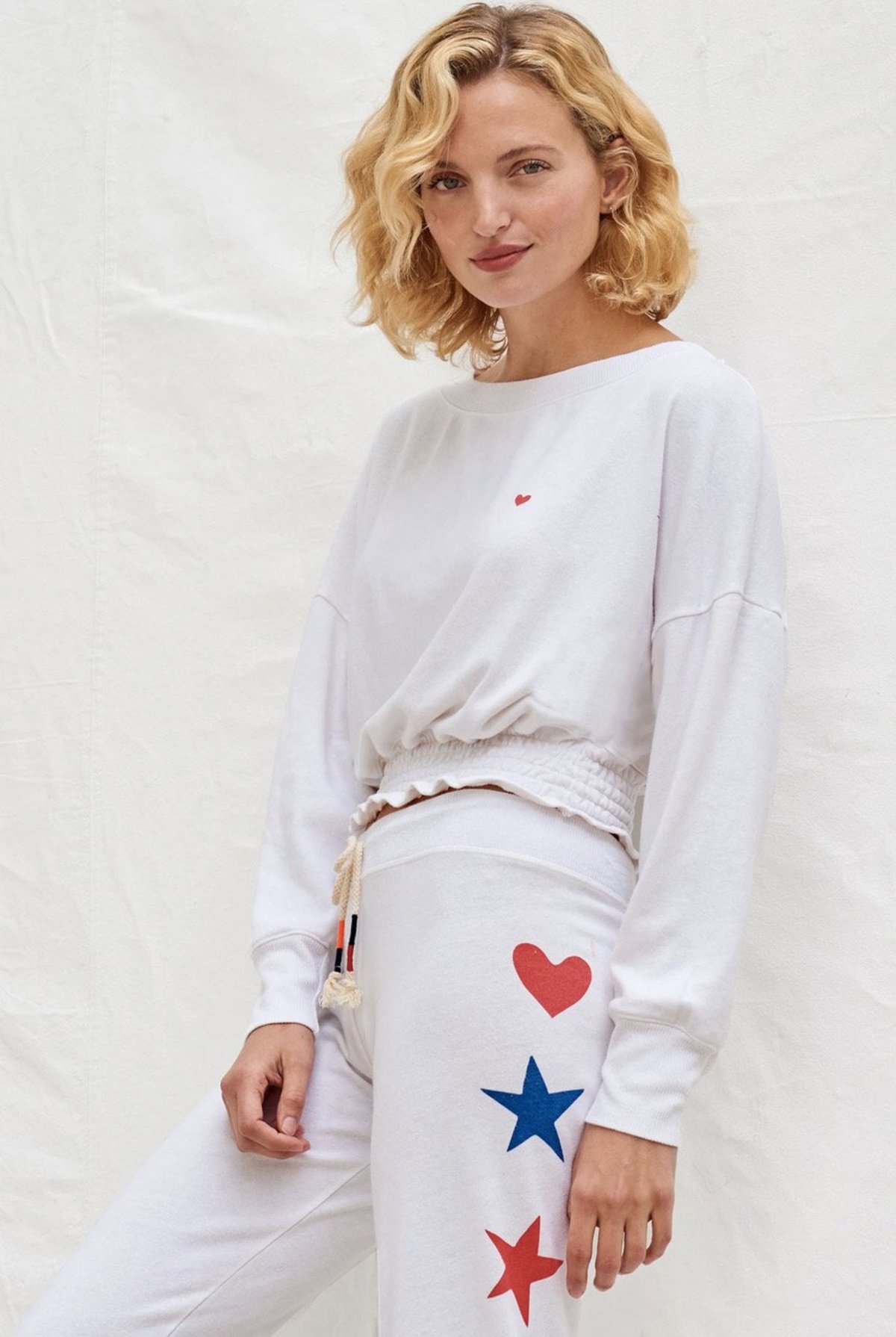 Sundry Little Heart Sweatshirt - White | Garmentory