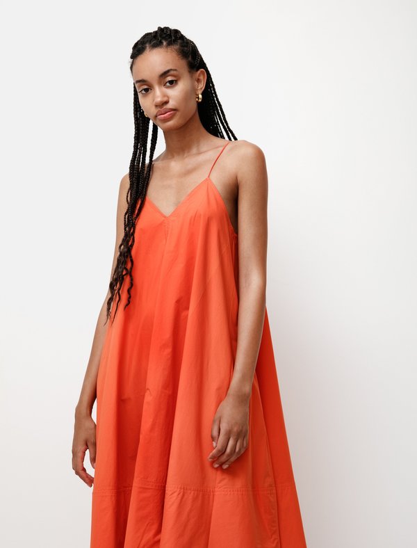 Studio Nicholson Oahu Poplin Dress - Tomato Studio Nicholson Oahu Poplin Dress - Tomato