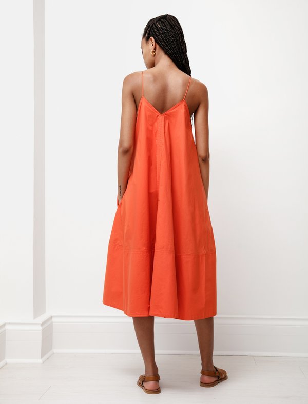 Studio Nicholson Oahu Poplin Dress - Tomato Studio Nicholson Oahu Poplin Dress - Tomato