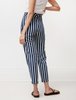 Hache Patch Pocket Striped Denim - Indigo/Creaam - Thumbnail 4