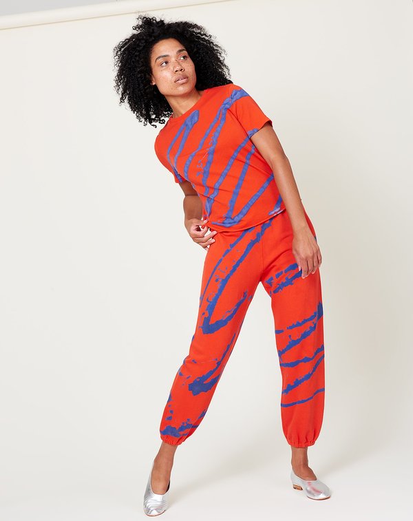 Raquel Allegra Boy Tee - Red Blue Paint Raquel Allegra Boy Tee - Red Blue Paint
