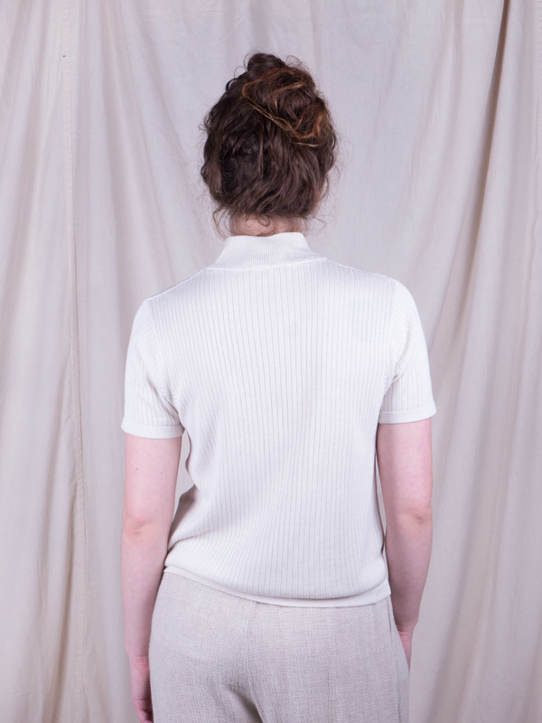 DUO NYC Vintage Rib Silk Mockneck DUO NYC Vintage Rib Silk Mockneck