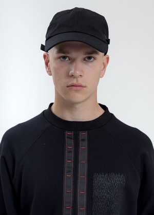 Komakino Baseball Cap With Tape - Black Komakino Baseball Cap With Tape - Black