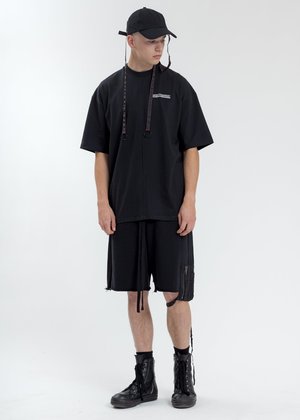 Komakino Baseball Cap With Tape - Black Komakino Baseball Cap With Tape - Black