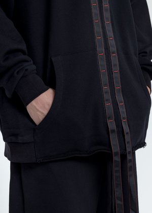 Komakino Oversized Crewneck With Tape - Black Komakino Oversized Crewneck With Tape - Black