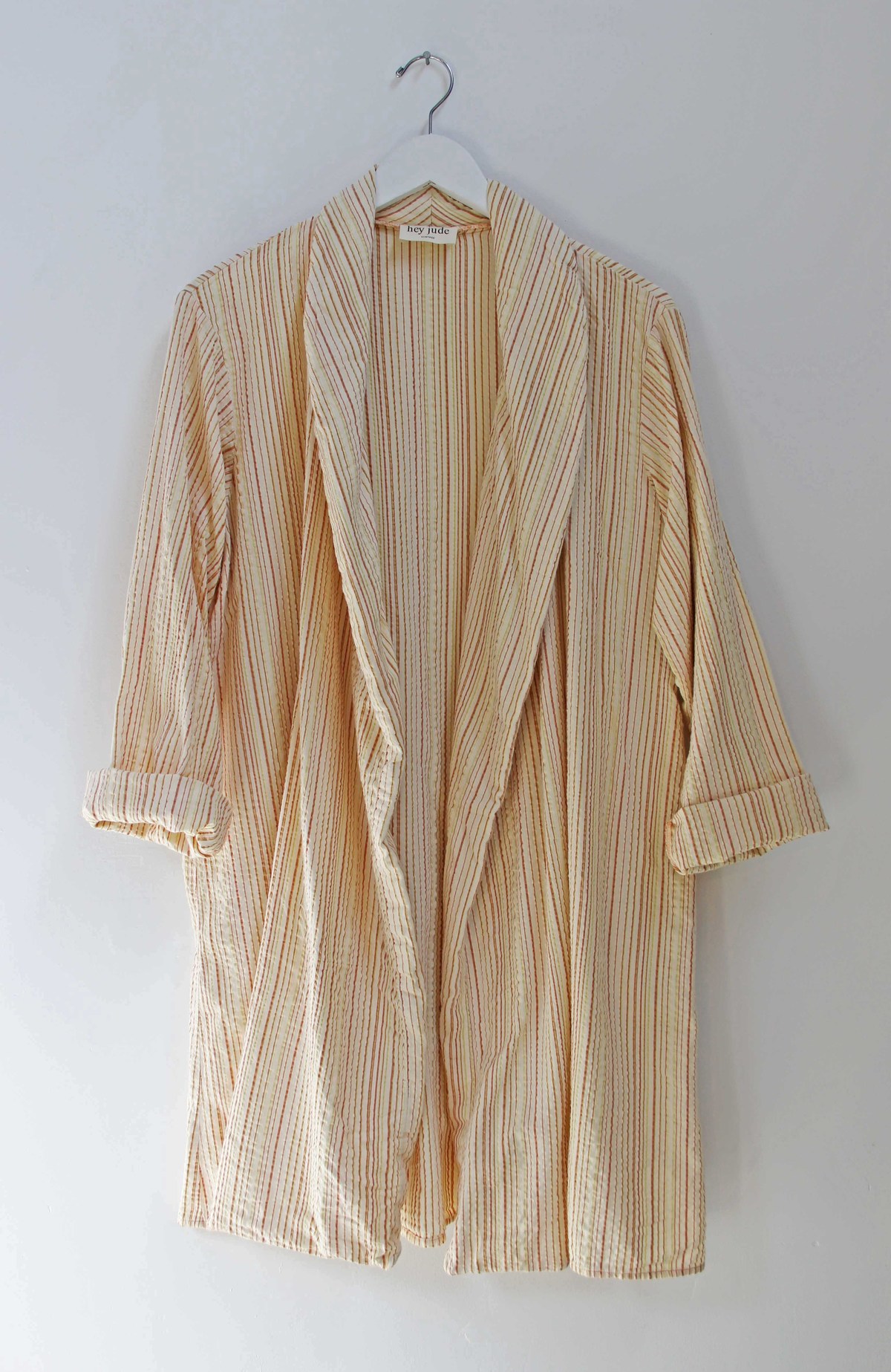 Hey Jude Vintage Texture Striped Robe | Garmentory