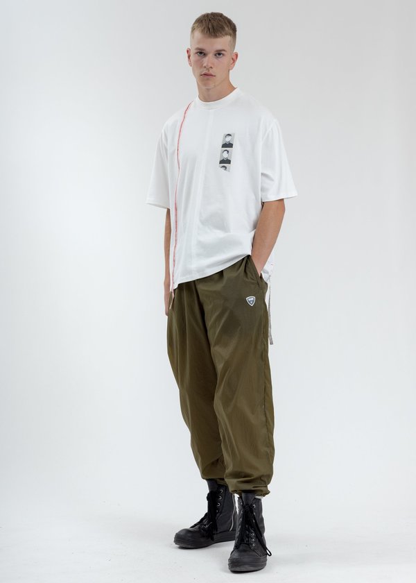 Komakino Boxy Fit T-Shirt With Tape - White Komakino Boxy Fit T-Shirt With Tape - White