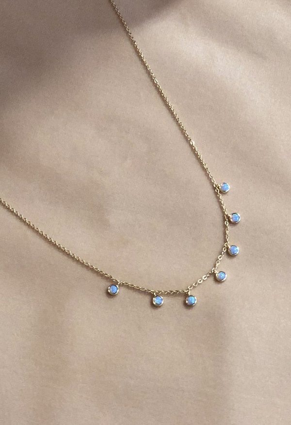 Nicole Kwon Concept Store Opal Dangle Necklace - 14k Gold Vermeil Nicole Kwon Concept Store Opal Dangle Necklace - 14k Gold Vermeil