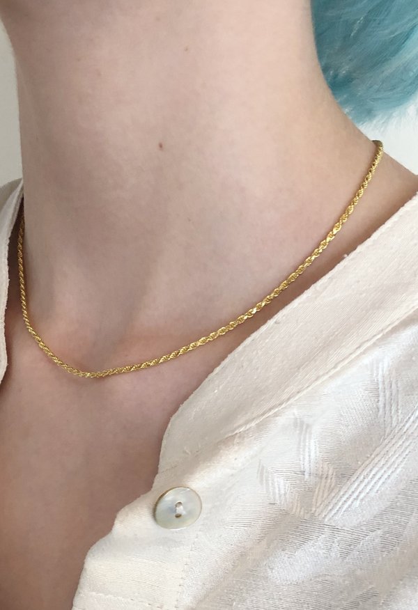 Nicole Kwon Concept Store Vermeil Twisted Chain - 14k Gold Nicole Kwon Concept Store Vermeil Twisted Chain - 14k Gold