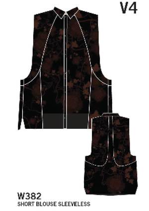 Berenik SHORT SLEEVELESS RAYON BLOUSE - black/rust print Berenik SHORT SLEEVELESS RAYON BLOUSE - black/rust print