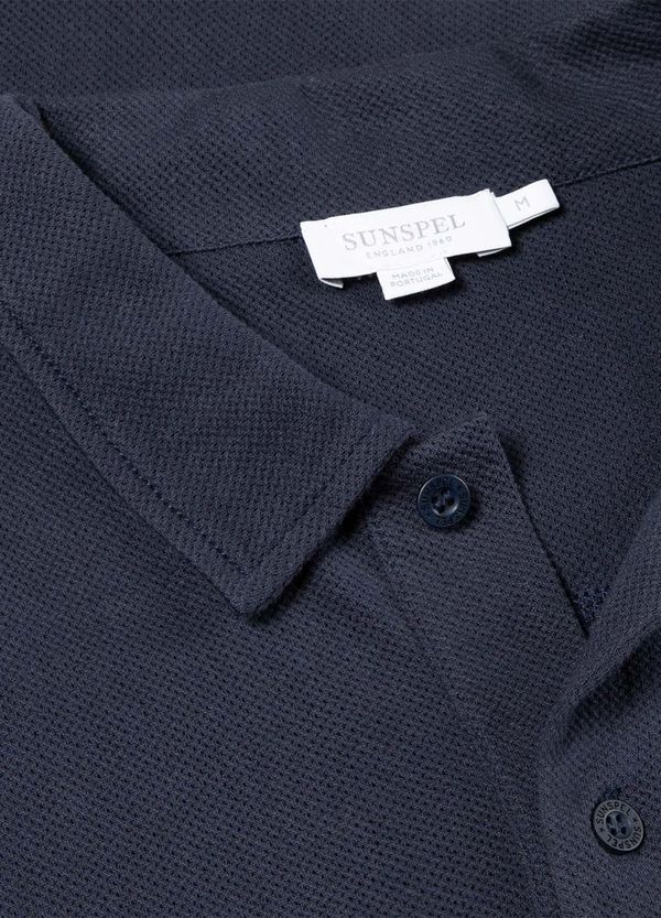 Sunspel Short Sleeve Riviera Polo - Navy Sunspel Short Sleeve Riviera Polo - Navy