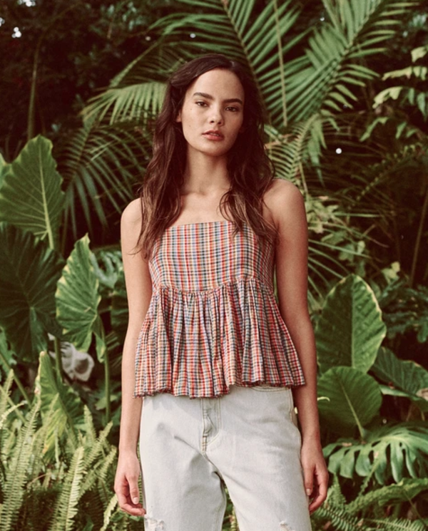 The Great. The Dainty Cami - Midsummer Plaid The Great. The Dainty Cami - Midsummer Plaid