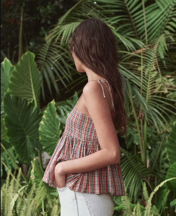 The Great. The Dainty Cami - Midsummer Plaid The Great. The Dainty Cami - Midsummer Plaid