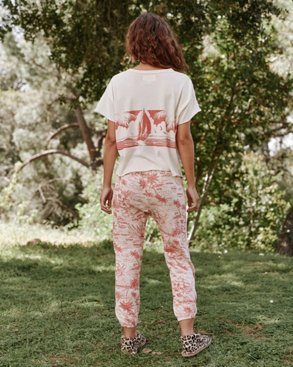 The Great. The Stadium Sweatpant - Red Palm The Great. The Stadium Sweatpant - Red Palm