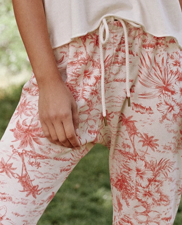 The Great. The Stadium Sweatpant - Red Palm The Great. The Stadium Sweatpant - Red Palm