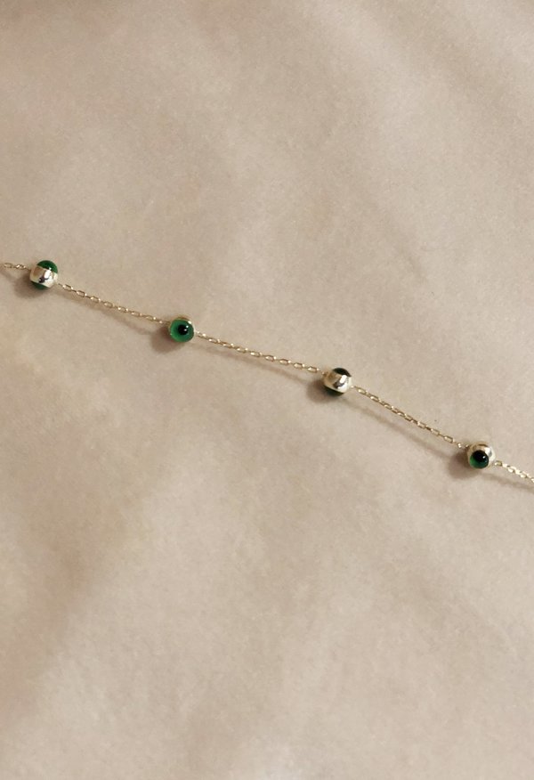 SS JEWELRY Green Chain Eye Bracelet SS JEWELRY Green Chain Eye Bracelet
