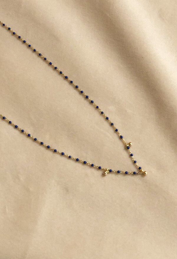 SS JEWELRY Lapis Beaded Necklace SS JEWELRY Lapis Beaded Necklace