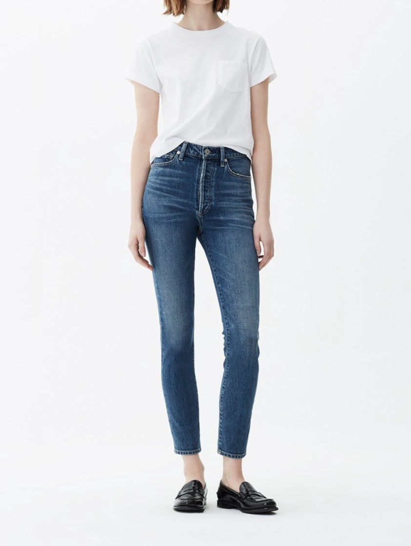 citizens of humanity olivia high rise slim ankle - solo | Garmentory