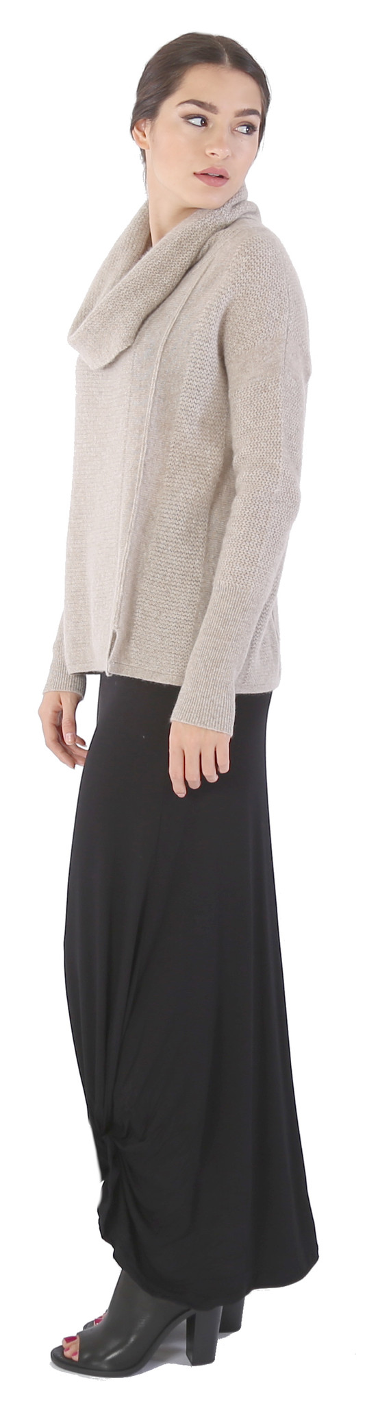White + Warren Cashmere Rick Rack Funnelneck White + Warren Cashmere Rick Rack Funnelneck