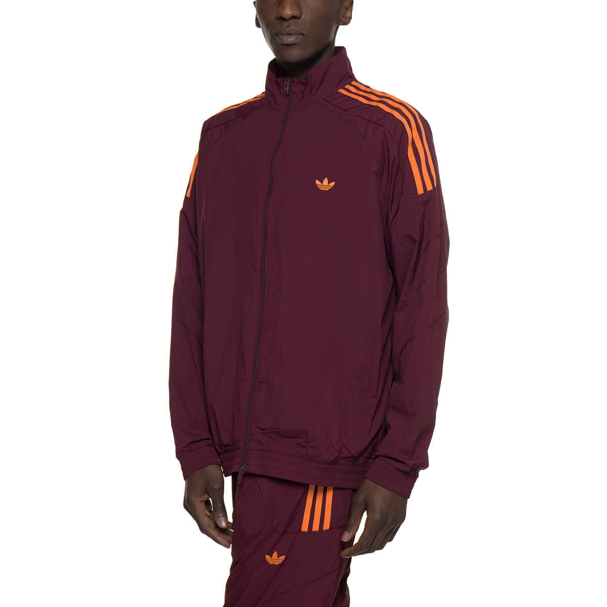 adidas burgundy track top