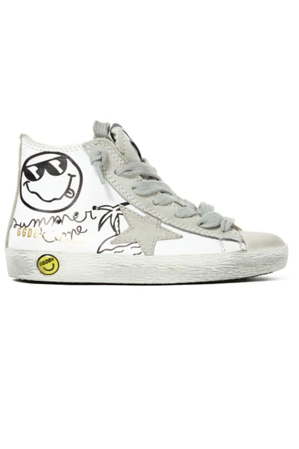 Golden Goose Francy Leather Sneaker - Summer Time White | Garmentory
