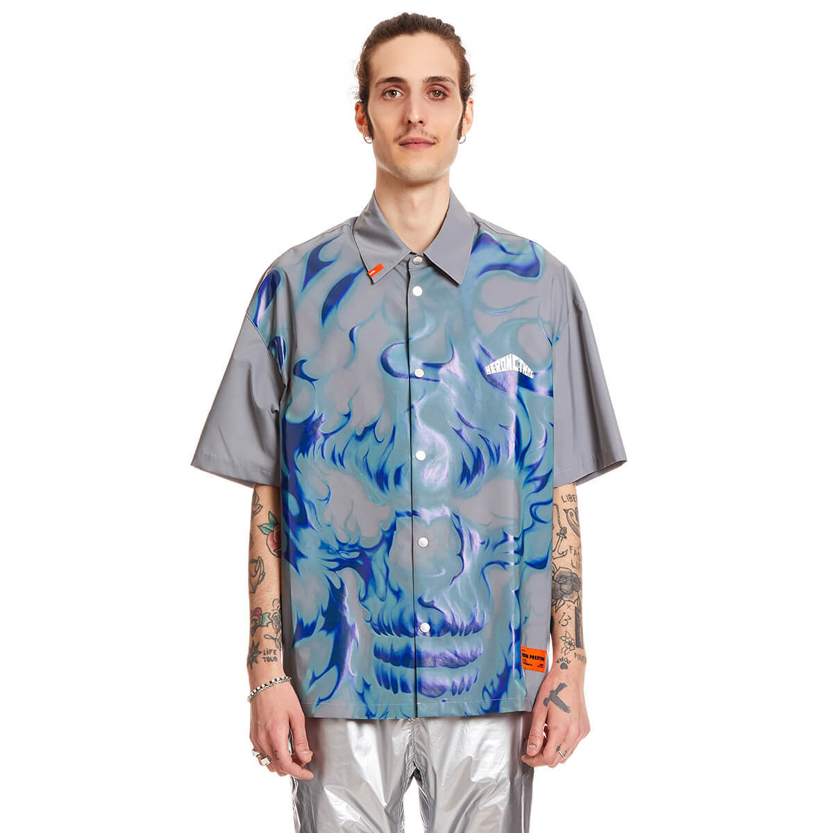 HERON PRESTON Skull Reflex shirt - multicolor | Garmentory