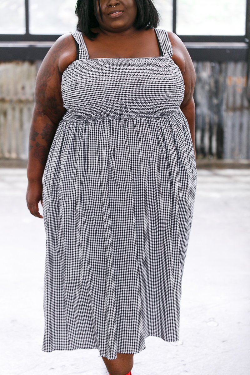 Altar Houseline Midi Summer Dress - Gingham