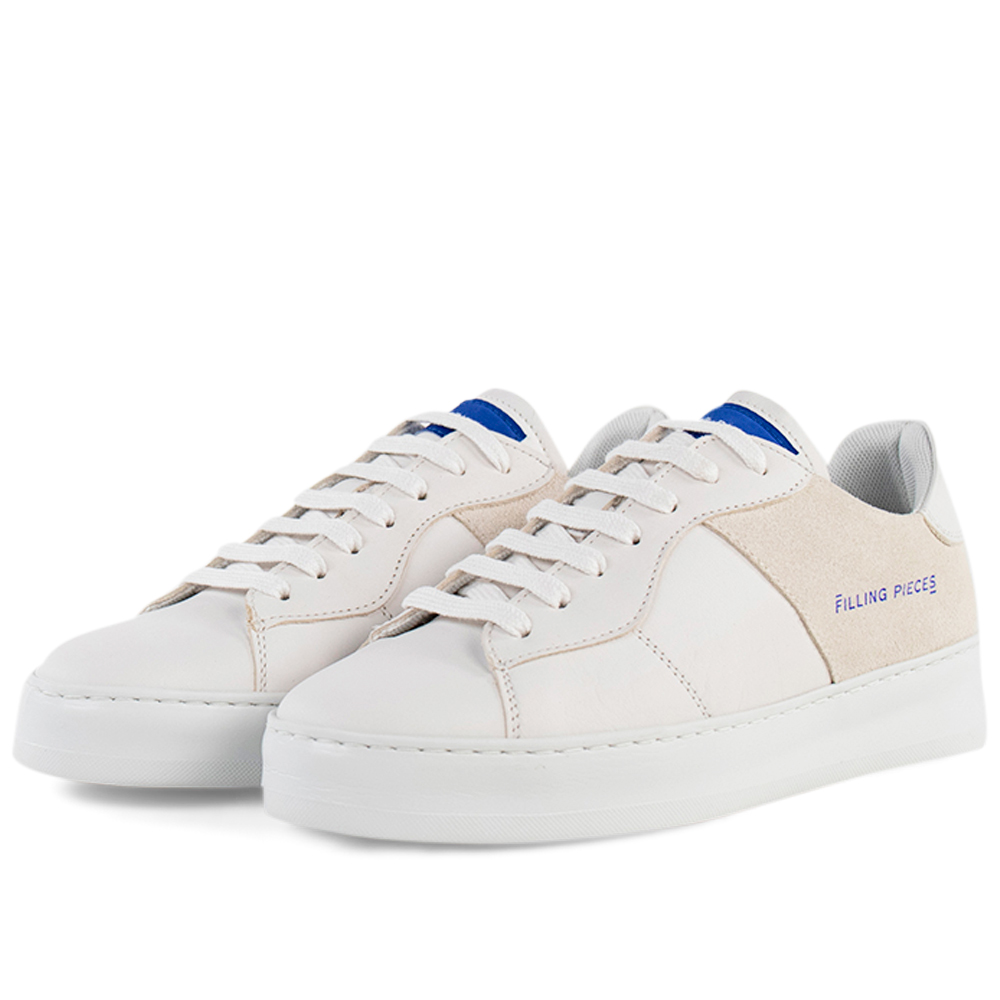 Filling Pieces low plain court sneaker - Organic White | Garmentory