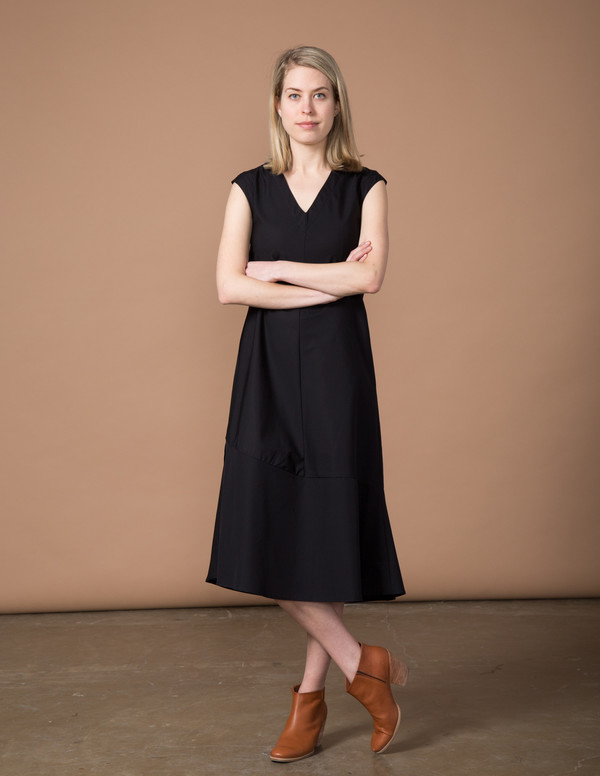 SBJ Austin Winny Dress - Black Poplin SBJ Austin Winny Dress - Black Poplin