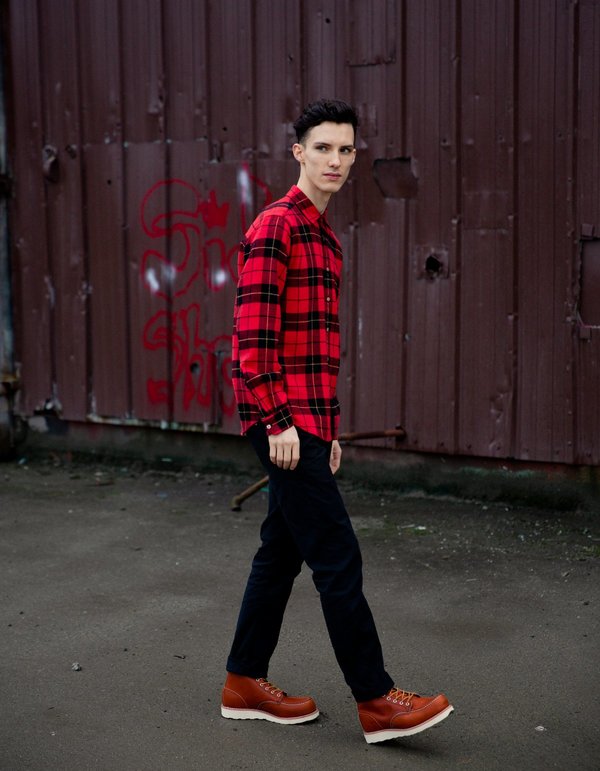 Portuguese Flannel Colorado Long Sleeve Shirt Red Garmentory