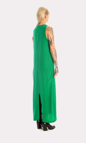 Kurt Lyle Inaugural Silk Sheath in Kermit Kurt Lyle Inaugural Silk Sheath in Kermit