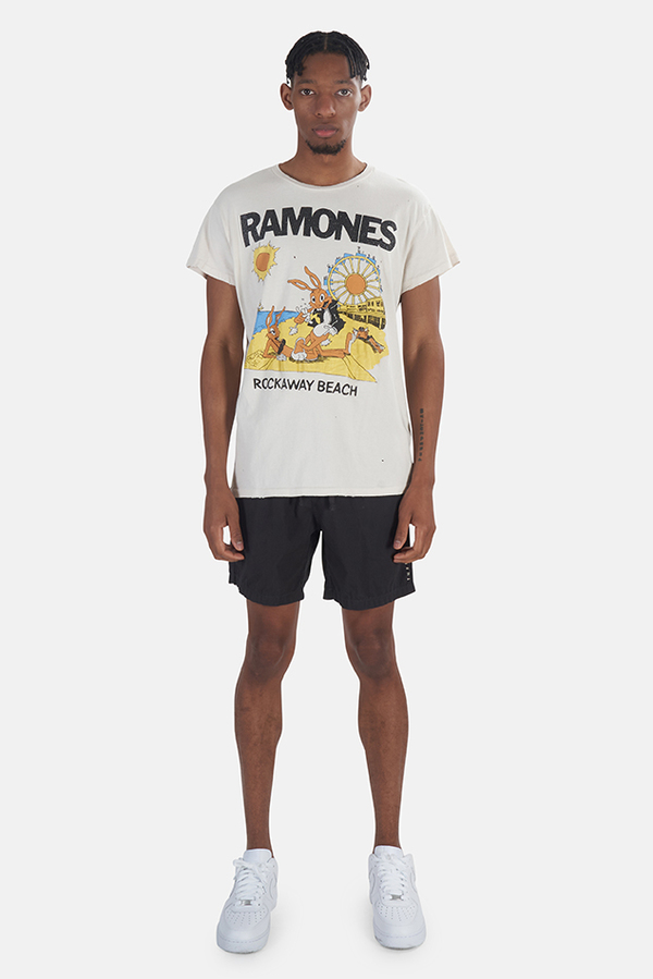 MadeWorn Rock Ramones Rockaway Beach T-Shirt - Off White | Garmentory