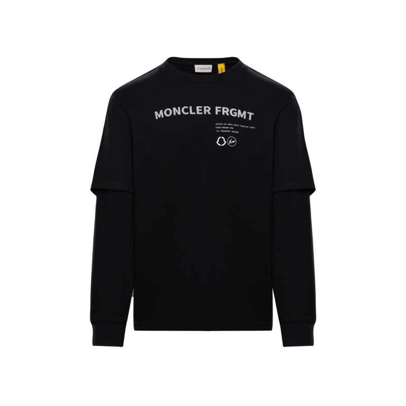 Tシャツ・カットソー Moncler T-Shirt With Crochet Detail SchaferandweinerShops Japan - Black T - shirt with logo