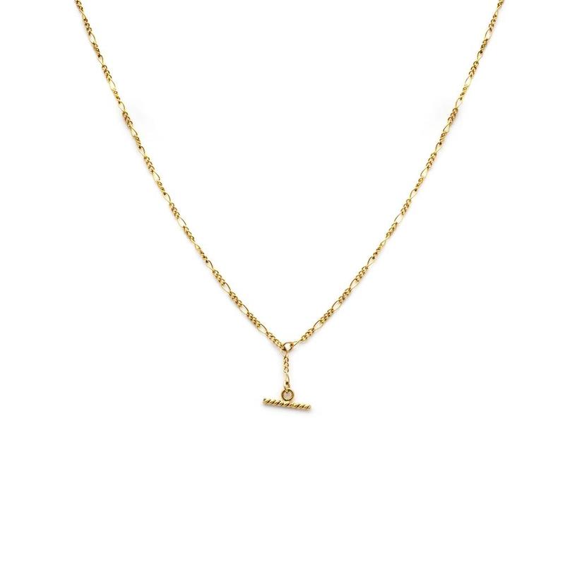 Leah Alexandra Albert Mini Necklace Gold Garmentory