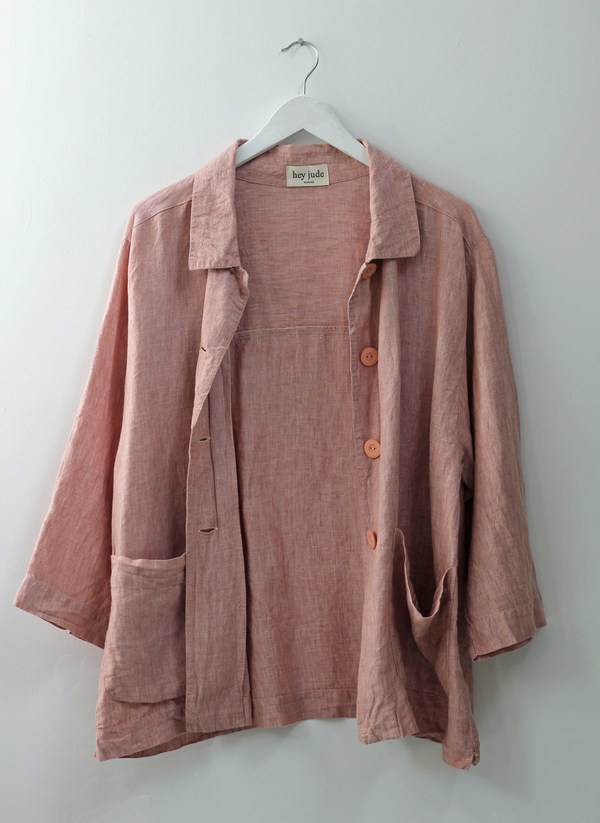 Hey Jude Vintage Dusty Rose Service Jacket Hey Jude Vintage Dusty Rose Service Jacket