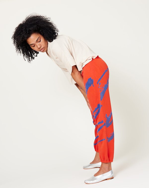 Raquel Allegra Sweatpant - Red/Blue Paint Raquel Allegra Sweatpant - Red/Blue Paint