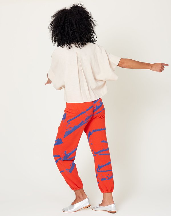 Raquel Allegra Sweatpant - Red/Blue Paint Raquel Allegra Sweatpant - Red/Blue Paint