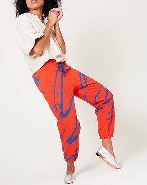 Raquel Allegra Sweatpant - Red/Blue Paint Raquel Allegra Sweatpant - Red/Blue Paint