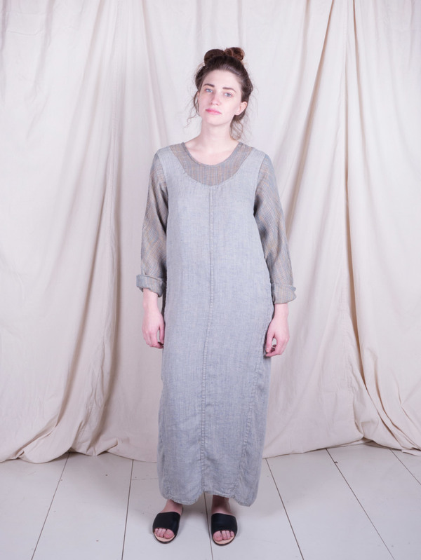 DUO NYC Vintage Linen Layered Dress | Garmentory