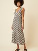 Great Plains Lumi Stripe Dress - Natural/Black - Thumbnail 1