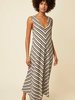 Great Plains Lumi Stripe Dress - Natural/Black - Thumbnail 2