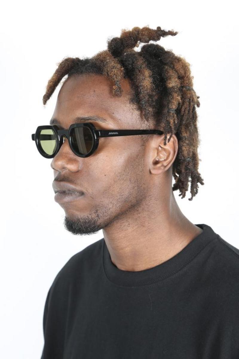 BRAIND DEAD TANI サングラス ブラック Brain Dead Tani Post Modern Primitive Eye Protection, Black