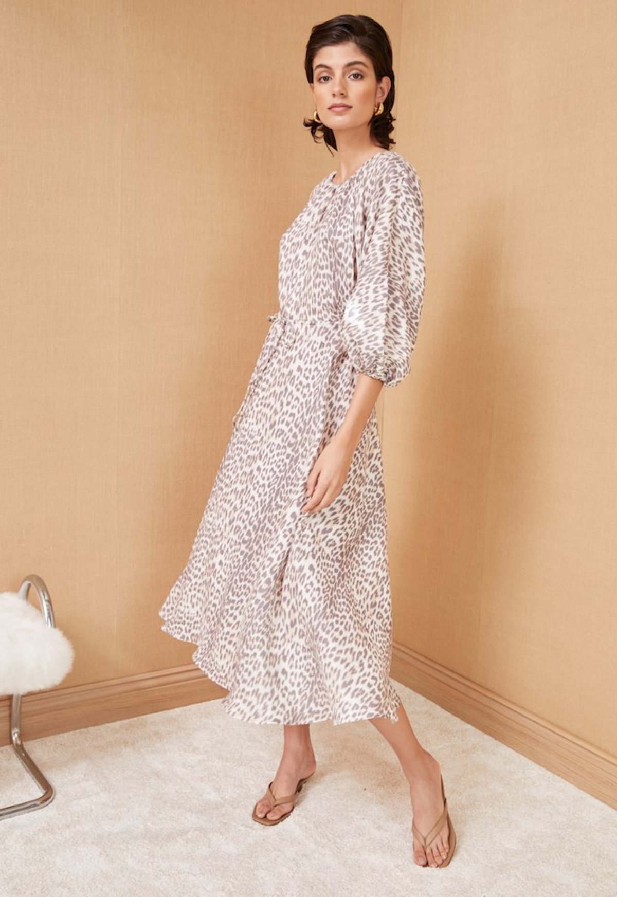 Bec & Bridge Ocelot midi dress - leopard - Image 3 of 4