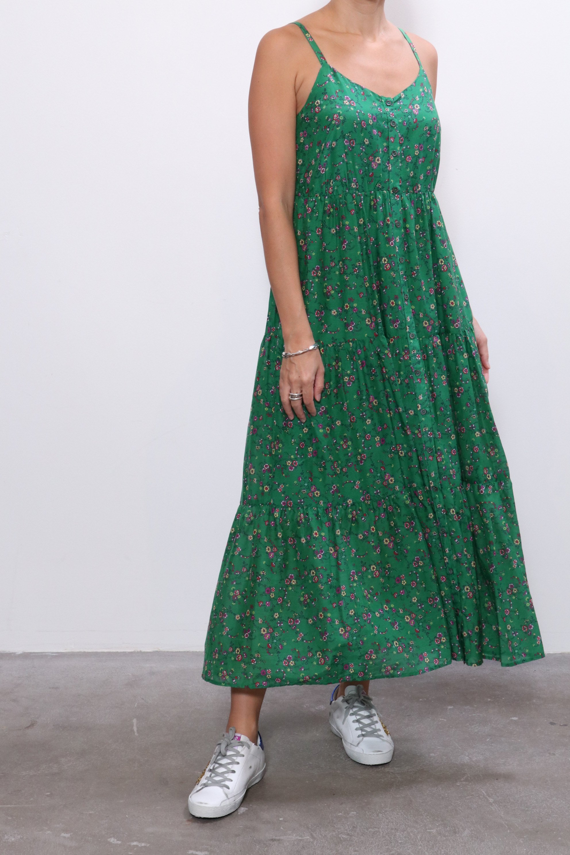 sophie green dress Sophie Mesh Midi main image 0