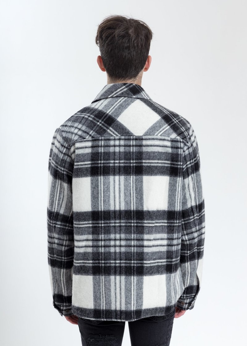 we11done English Check Anorak - Grey | Garmentory