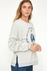 Lacausa Malibu Sweatshirt - Circle Print Heather Grey - Thumbnail 3
