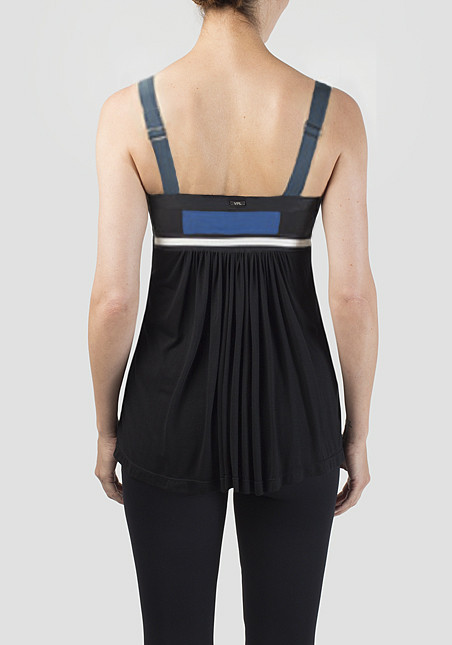 VPL Convexity Breaker Tank: Black with Azure VPL Convexity Breaker Tank: Black with Azure