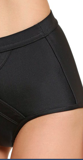 VPL Convexity Swim Bottom: Black VPL Convexity Swim Bottom: Black